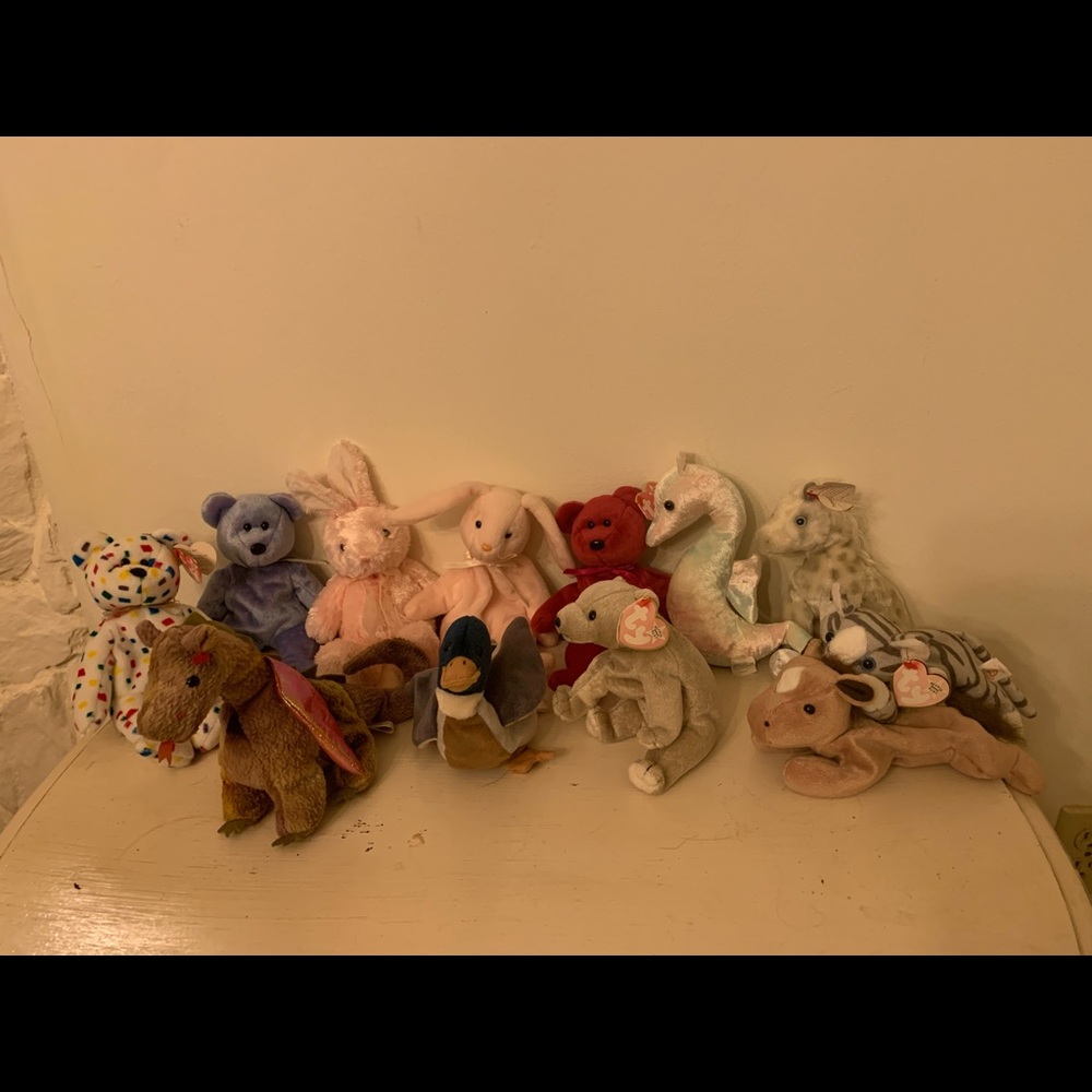 Ty Originals collection. A total of 9 beanie babie